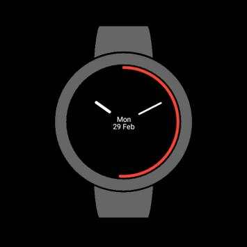 Flat times watch face screenshot 2