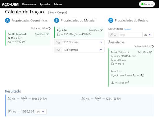 Aço-dim NBR8800 screenshot 9