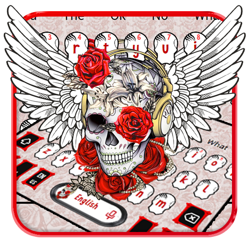 Tattoo Wing Skull Keyboard Theme icon