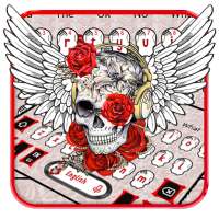Tattoo Wing Skull Keyboard Theme on 9Apps
