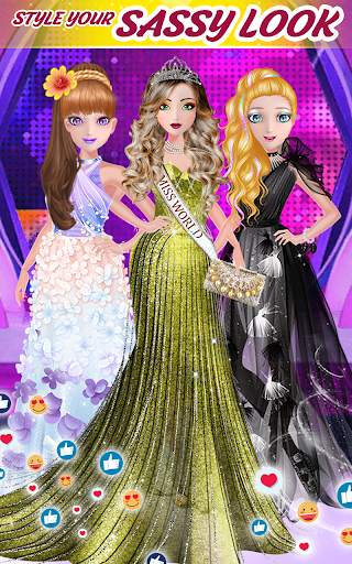 Super fashion model- Makeup & Dress up game screenshot 3