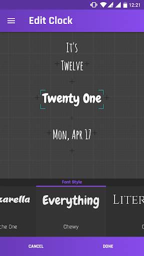 Edit Clock screenshot 2