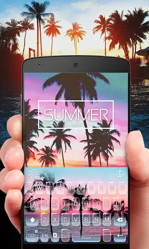 Summer GO Keyboard Theme screenshot 3