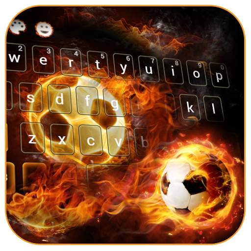 Fire Football Kick Keypad Theme 10001002