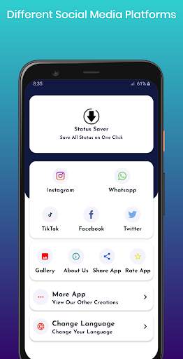 Status Saver - Video & Image Saver स्क्रीनशॉट 1