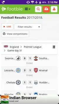 Footbie screenshot 2