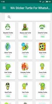 Cute Turtle WASticker App Emoji Emoticon Whatsapp screenshot 1