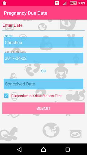 Pregnancy Due Date Calculator screenshot 1