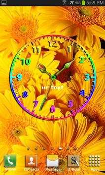 Flower Clock Live Wallpaper screenshot 1