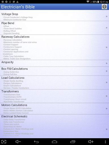 Electrician's Bible Lite screenshot 12