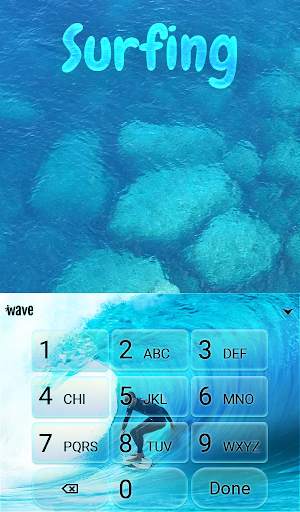 Surfing Animated Keyboard   Live Wallpaper screenshot 5