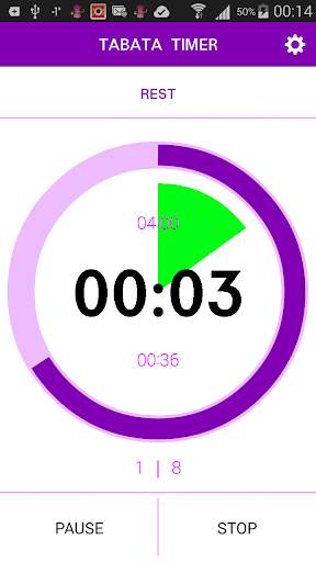 TABATA timer, HIIT timer with music Lite screenshot 2