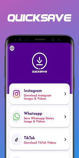 QuickSave Downloader for Social Media screenshot 1