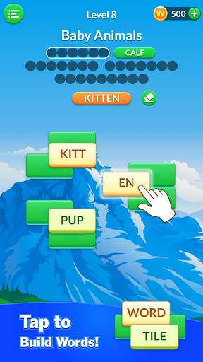 Word Tile Puzzle: Brain Training & Free Word Games screenshot 1