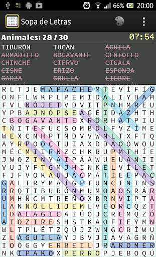 Sopa de letras - en español screenshot 9