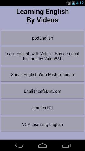 Learn English By Videos screenshot 1