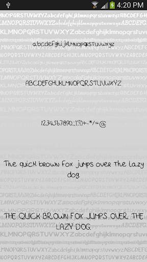 Hand fonts for Android screenshot 5