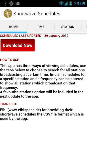Shortwave Radio Schedules screenshot 1