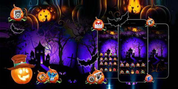 Happy Halloween Launcher Theme Live HD Wallpapers screenshot 4