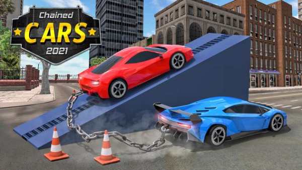 Chained Cars Impossible Stunts - Car Driving 2021 स्क्रीनशॉट 1