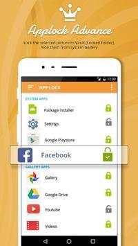 App Lock Advance 1 تصوير الشاشة