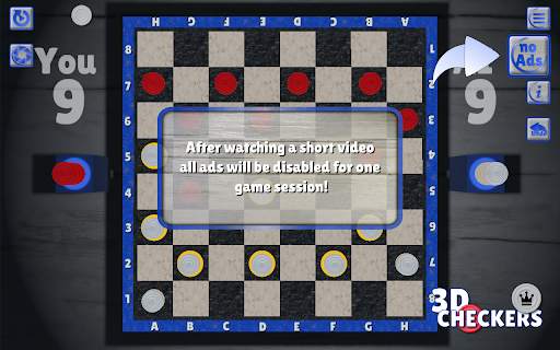 Checkers 3D Board Game स्क्रीनशॉट 13