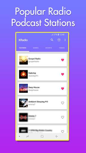 XRadio - Free Podcast & Radio Player screenshot 1