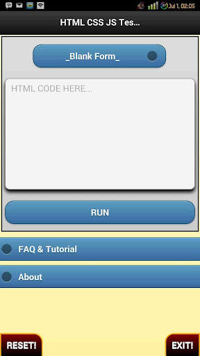 Html Css JS Tester   Example screenshot 1