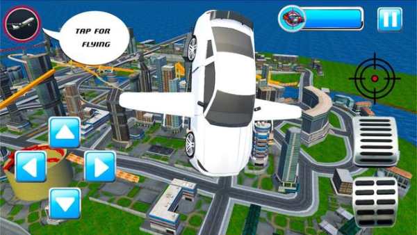 Futuristic Flying Muscle Car Shooting Simulator 3D screenshot 1
