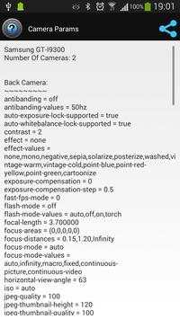 Camera Parameters screenshot 1