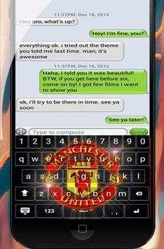 Soft Keyboard Manchester Red Devils screenshot 4