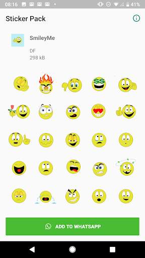 Emoji stickers for WhatsApp - WAStickerApps moji screenshot 1