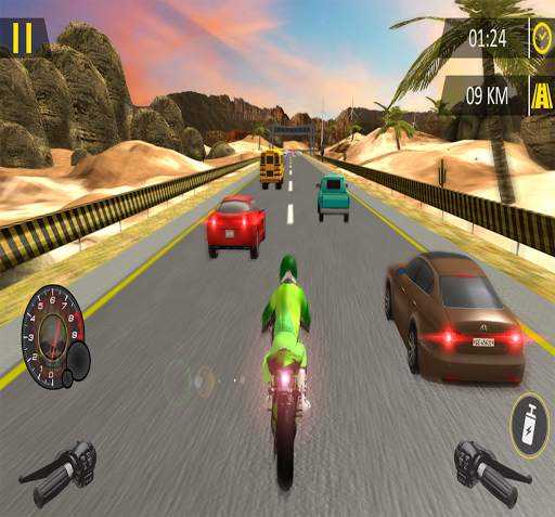 Moto Bike Racing: Endless Traffic Racer 🚵‍♀️ screenshot 8