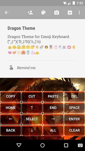 Dragon Emoji Keyboard Theme screenshot 3