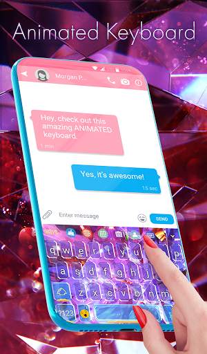 Diamond Wallpaper for Girls and Keyboard screenshot 2