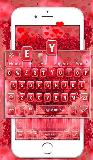 Red Rose Keyboard Theme 🌹 screenshot 2