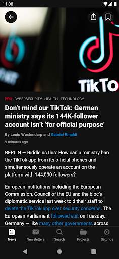 POLITICO Europe Edition screenshot 2