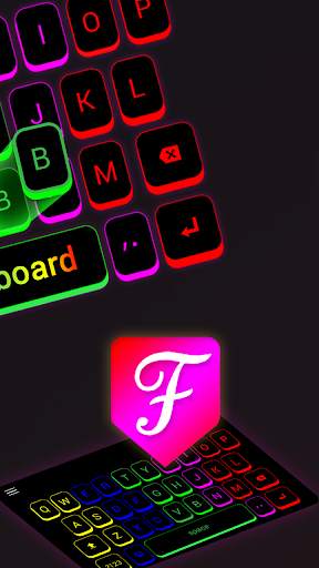 Neon LED Light Keyboard स्क्रीनशॉट 2