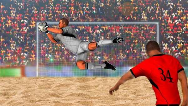 Football Beach Soccer Goalkeeper Goaly Soccer Game screenshot 1