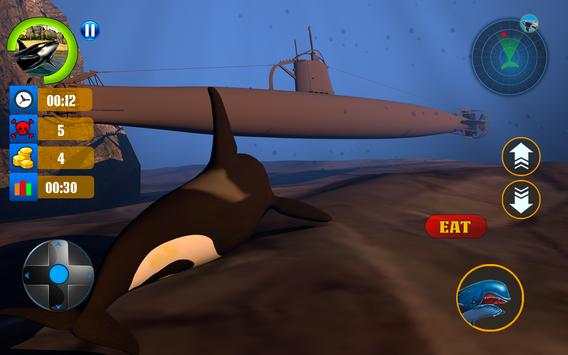 Blue Whale Survival Simulator: Angry Shark Game screenshot 4