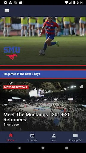 SMU Athletics screenshot 1