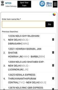 Live Train Status Enquiry Indian Railway on Map screenshot 1