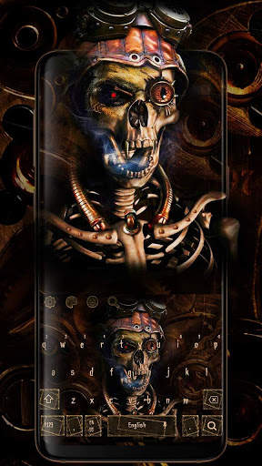 Steampunk Skull Keyboard screenshot 1