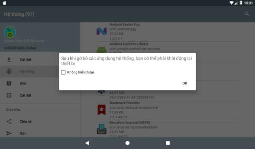 Trình quản lý ứng dụng hệ thống screenshot 15