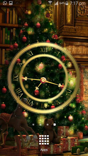 Christmas Clock Wallpaper screenshot 1
