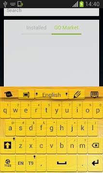 Yellow Keyboard for Android screenshot 2