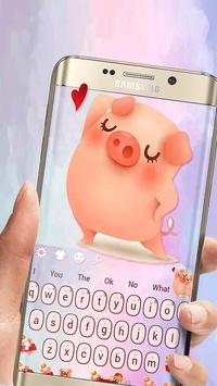 Happy Pink Pig Keyboard screenshot 3