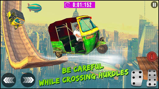 Freaky Tuk Tuk Rickshaw Stunt Driver : Sky Climb screenshot 2