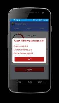 cleaning RAM APK screenshot 2