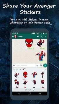 WhatsApp Stickers for Avenger screenshot 4